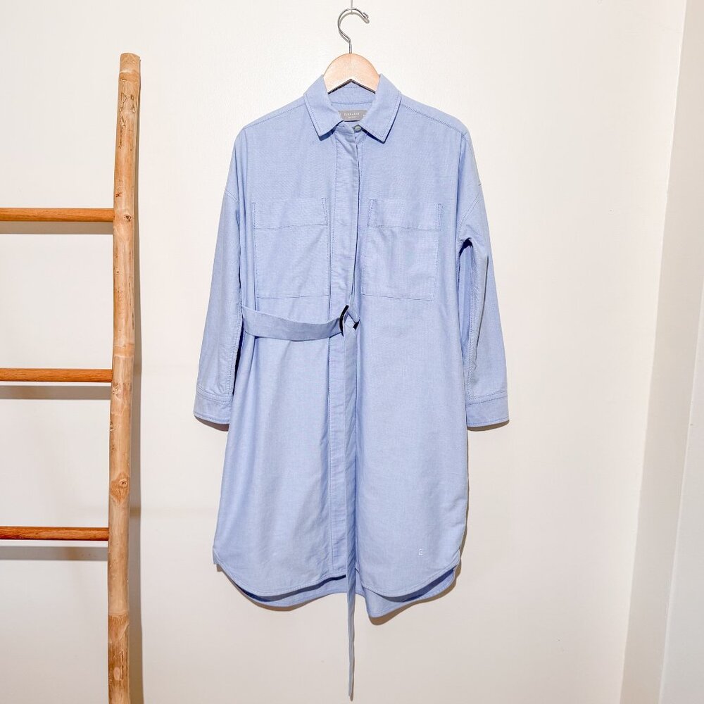 NWOT Everlane Oxford Dress Cotton Chambray Light Blue XS